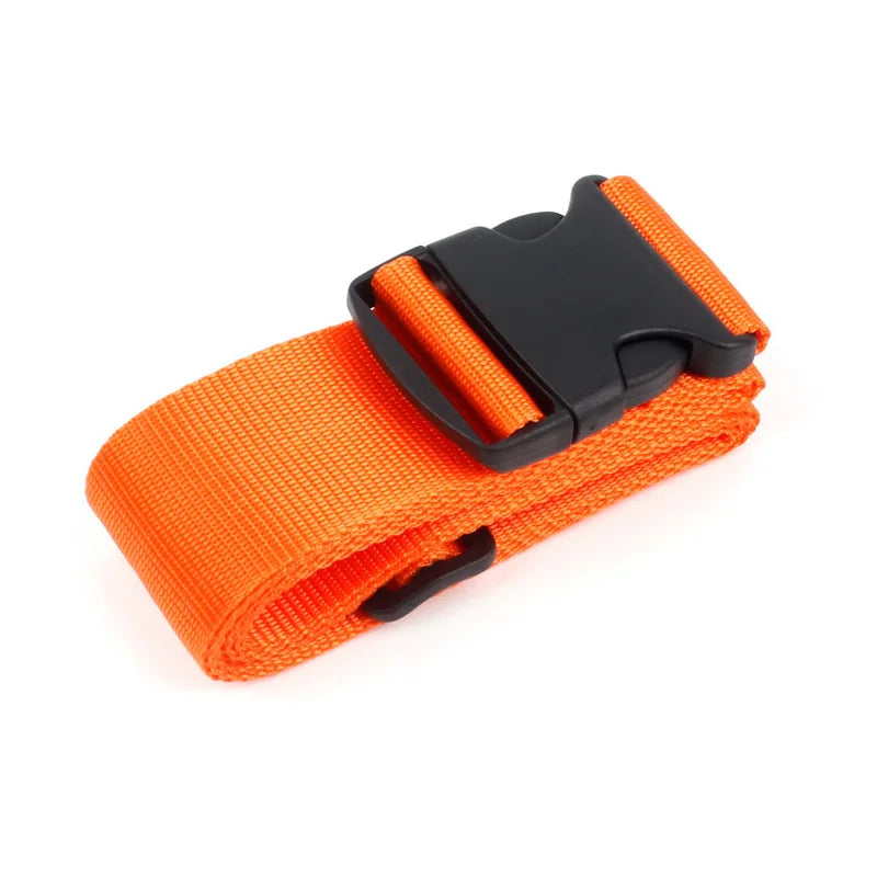 Straight Shaped Luggage Straps for Suitcase, Polyester Luggage Belt with Adjustable Release Buckle Travel Accessory