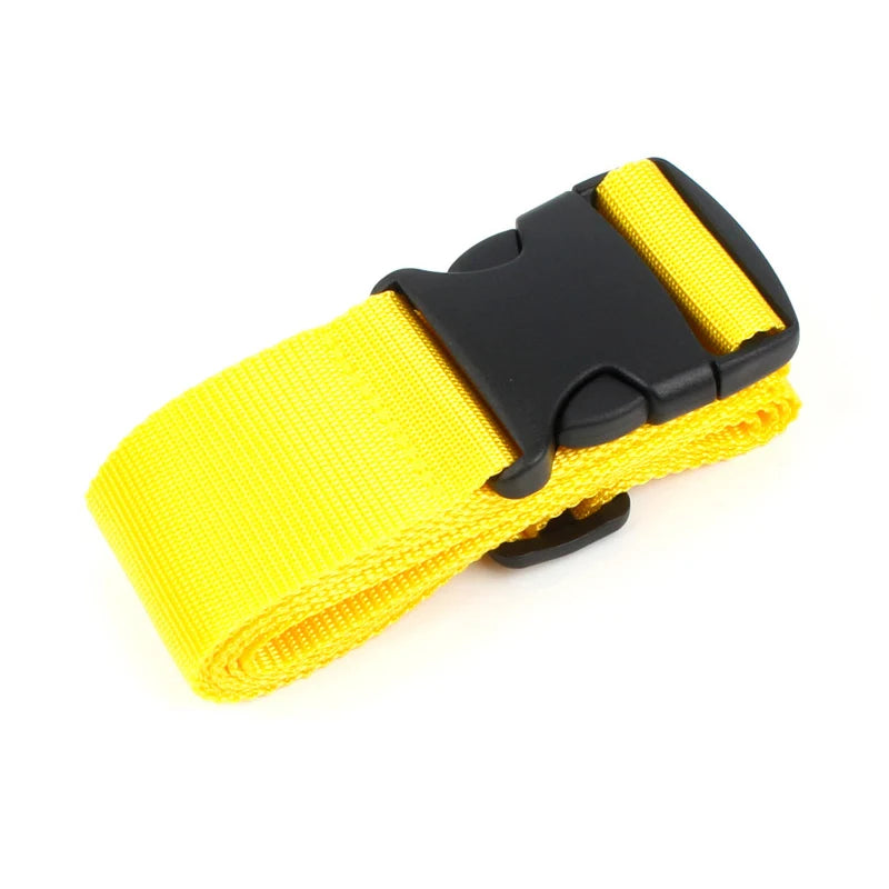 Straight Shaped Luggage Straps for Suitcase, Polyester Luggage Belt with Adjustable Release Buckle Travel Accessory